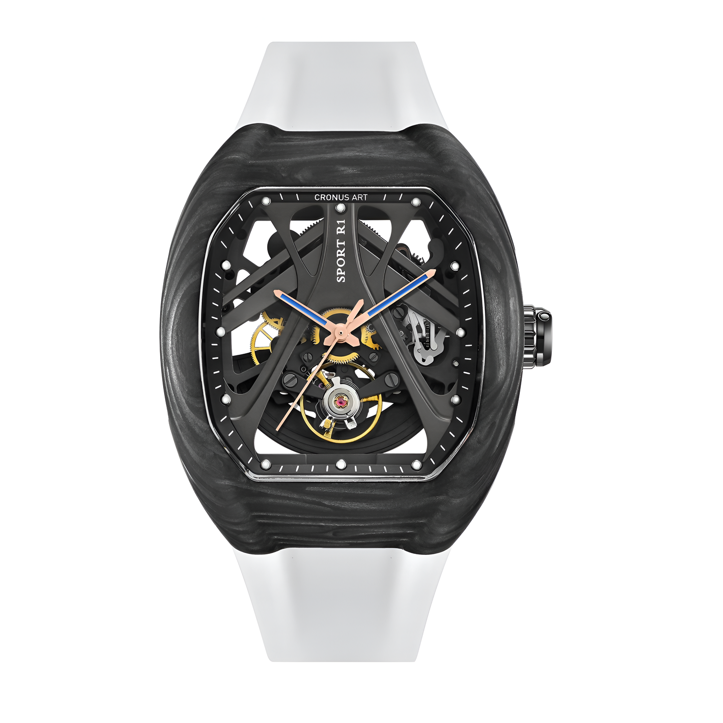 CRONUSART RT06-001 – Men's Automatic Watch 42mm Tonneau Mechanical Wristwatch breitvacher