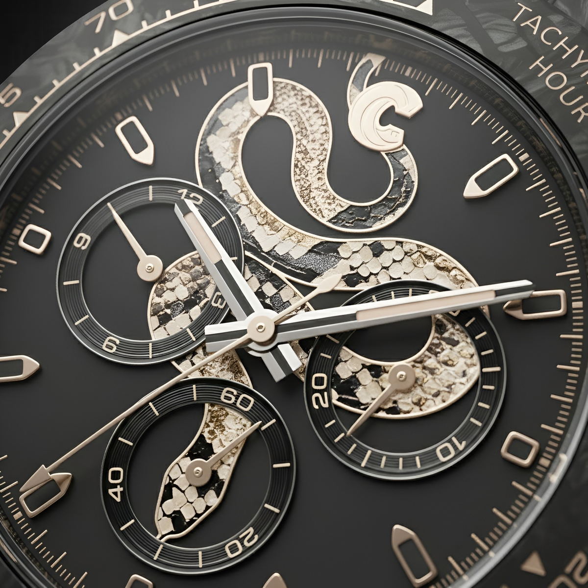 CRONUSART CM016-055 - Men Automatic Chronograph Watch Venom Force Military Carbon breitvacher