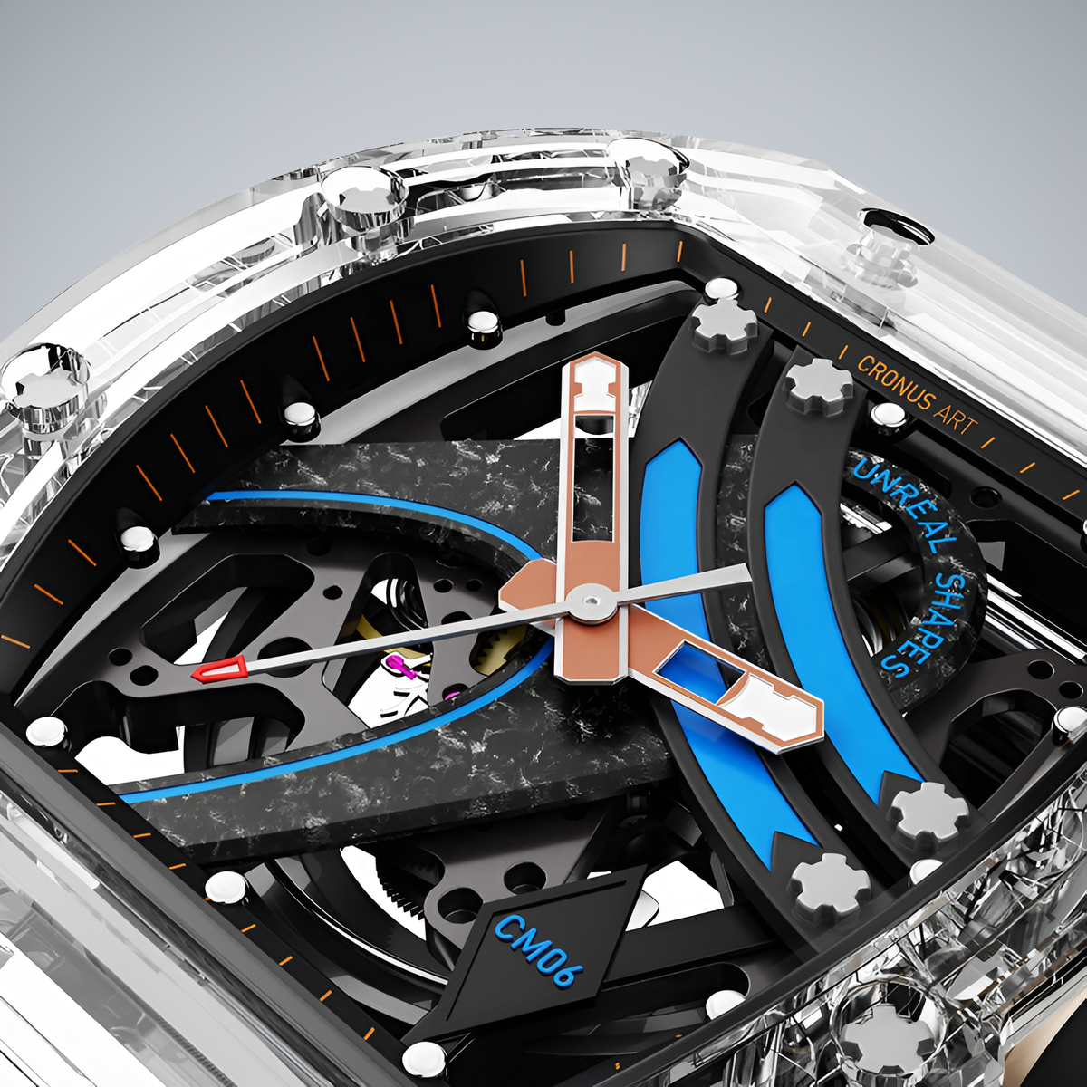 Cronusart CM001-16S Transparent Automatic Watch - Rainbow Edition breitvacher