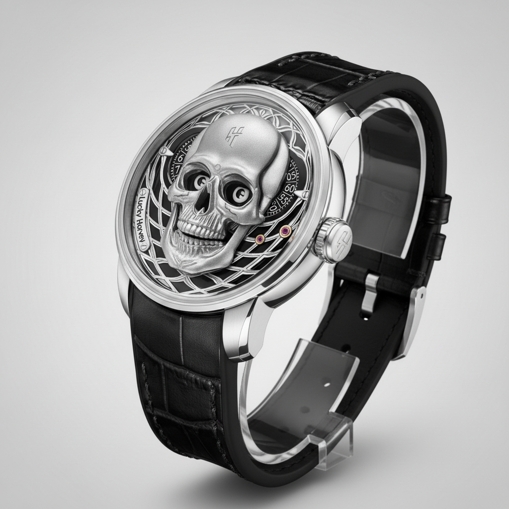 Lucky Harvey ZLS204 - Aut - Automatic luxury steel black dial