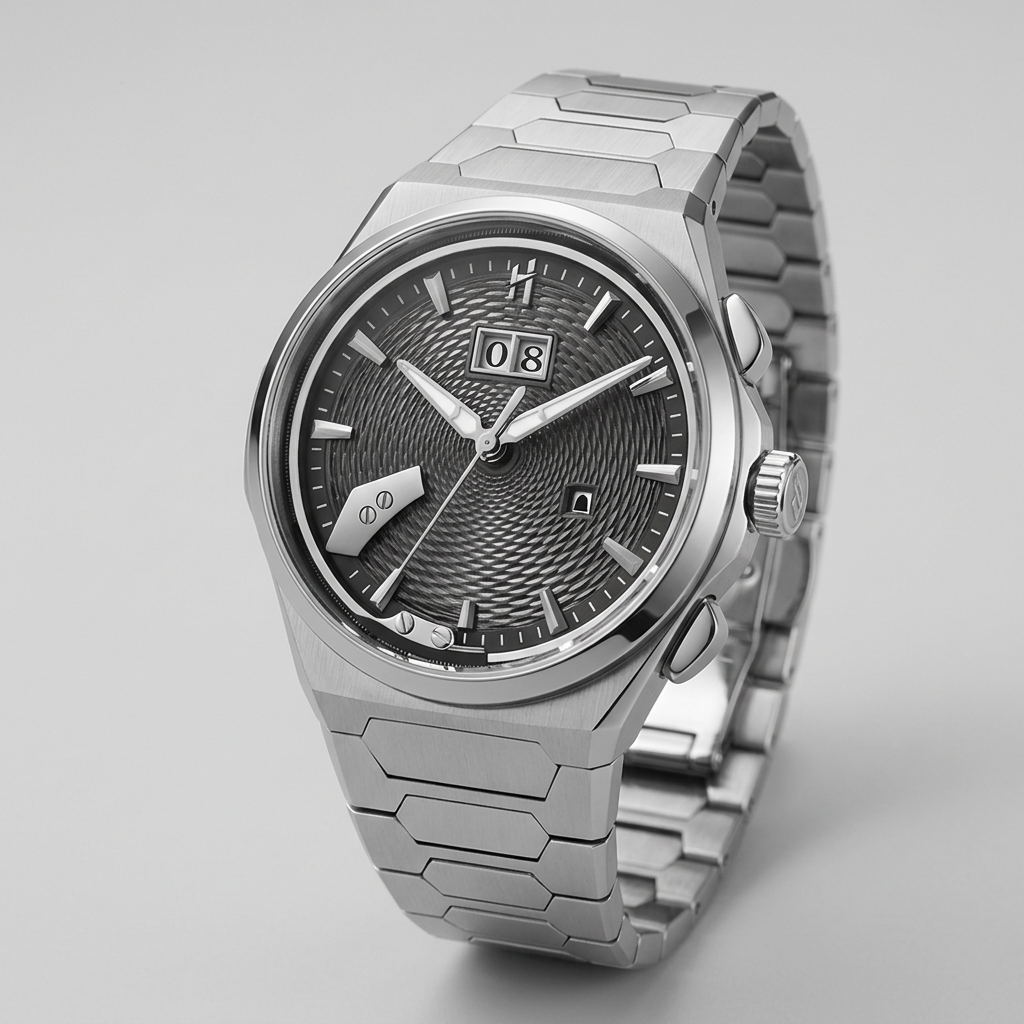 Lucky Harvey ZLS403 - Men - Automatic Watch Titanium Dark Edition Quiet Luxury