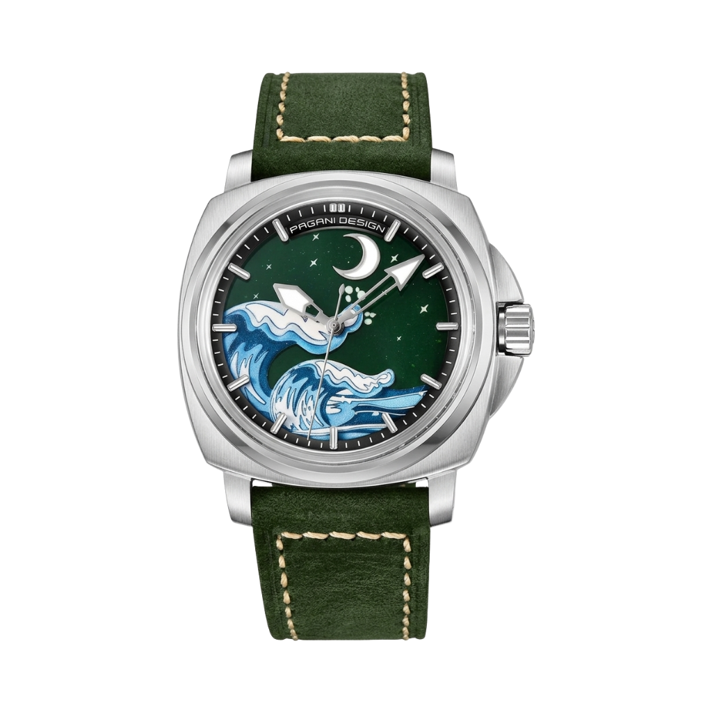 PAGANI DESIGN PD-YS014 - green dial front view packshot