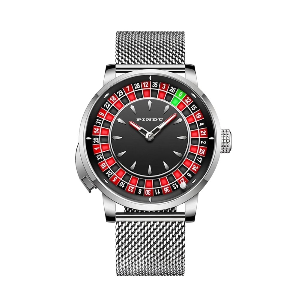 PINDU P6628 - black dial front view packshot