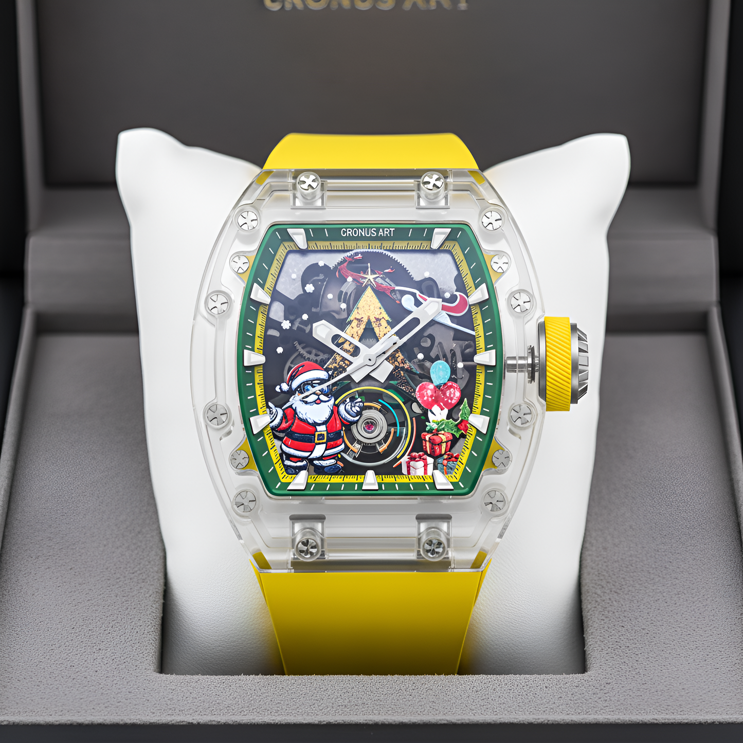 Cronusart CM001-077 Transparent Automatic Skeleton Watch - K9 Crystal Edition breitvacher