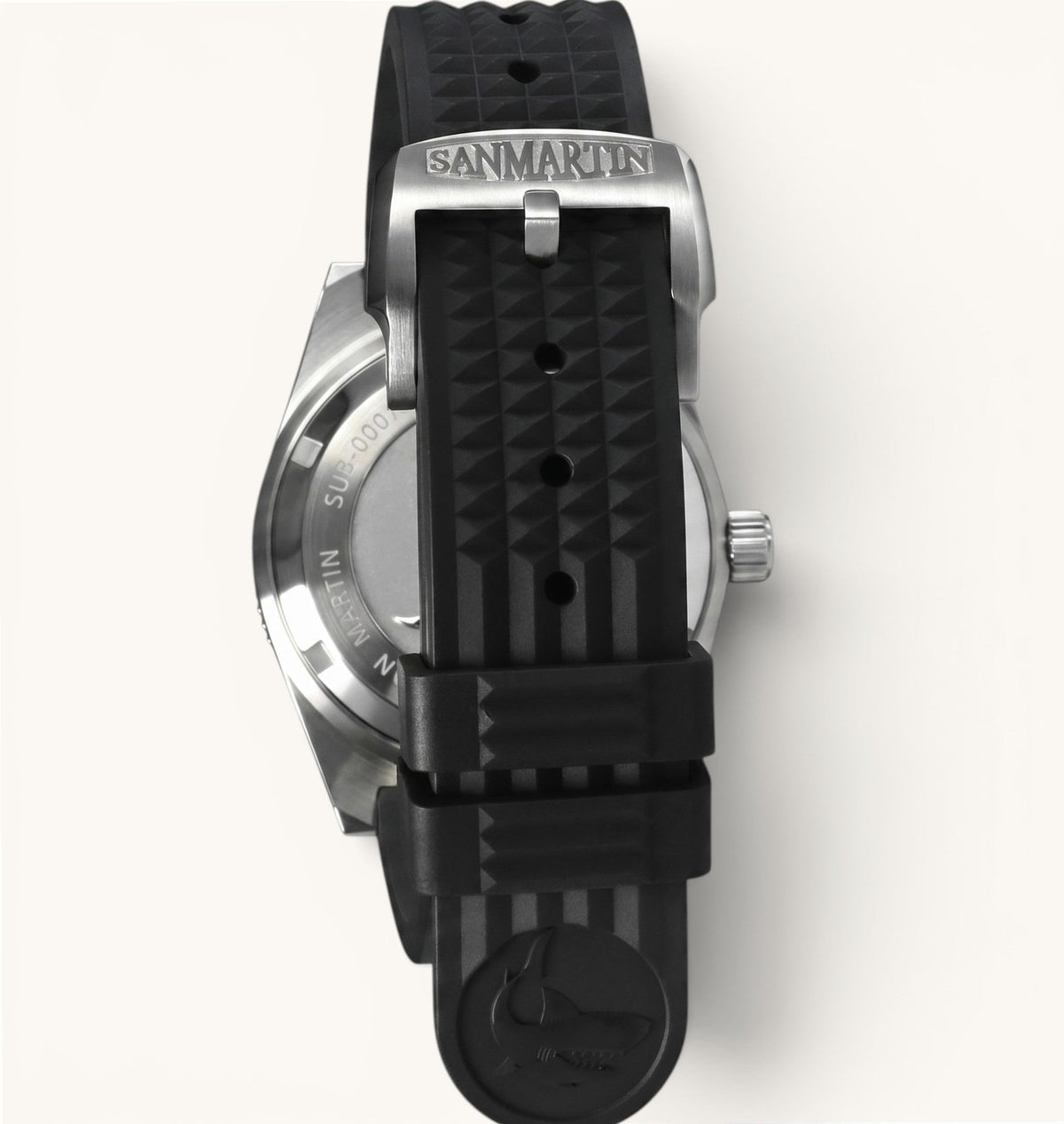San Martin SN0007-G V4 - Buckle and rubber strap detail