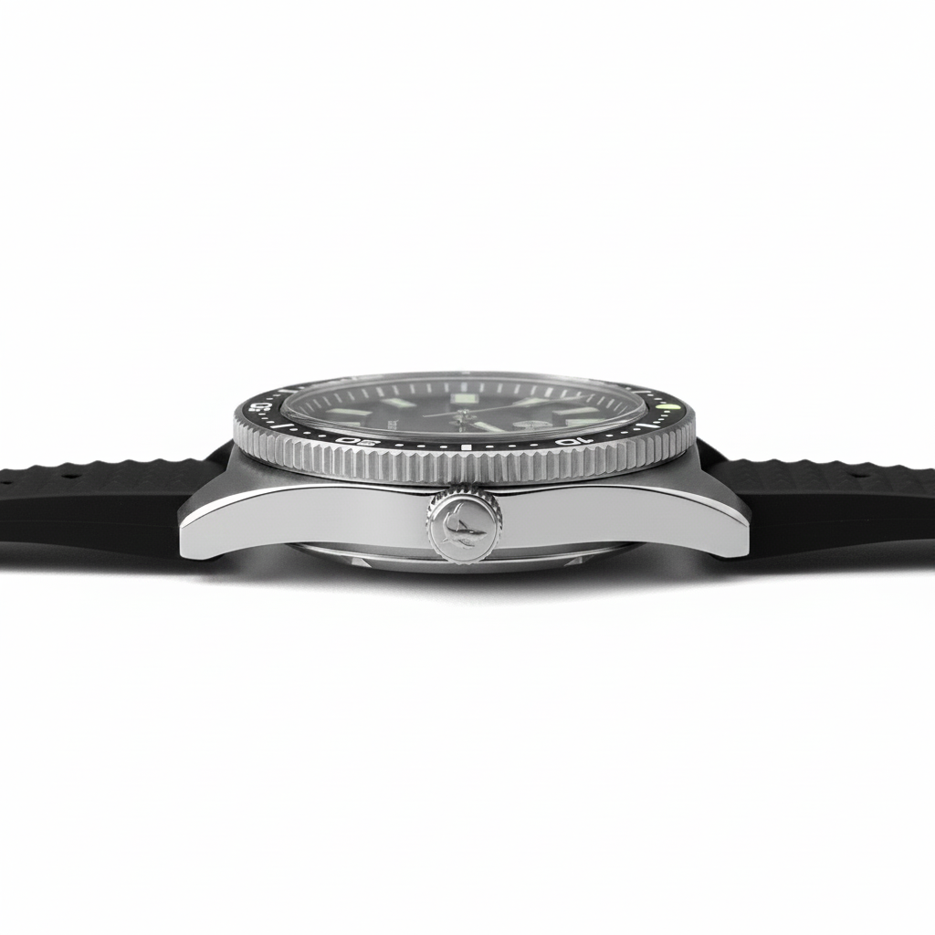 San Martin SN0007-G V4 - Side profile of watch case and bezel