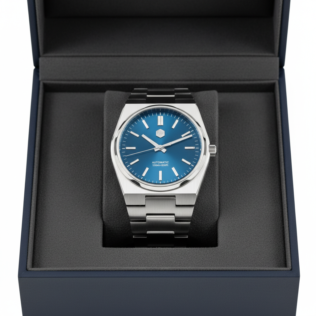 San Martin SN0023 - Men's Classic Automatic Watch Luxury breitvacher