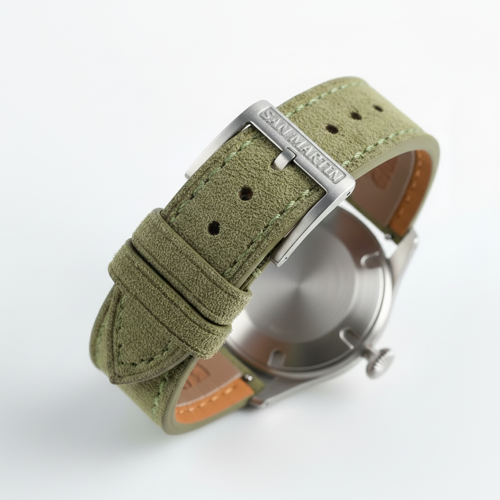 San Martin SN0033 - Pilot - back, green strap