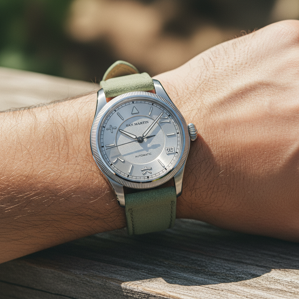 San Martin SN0033 - Pilot Automatic Watch with Aviation Design breitvacher