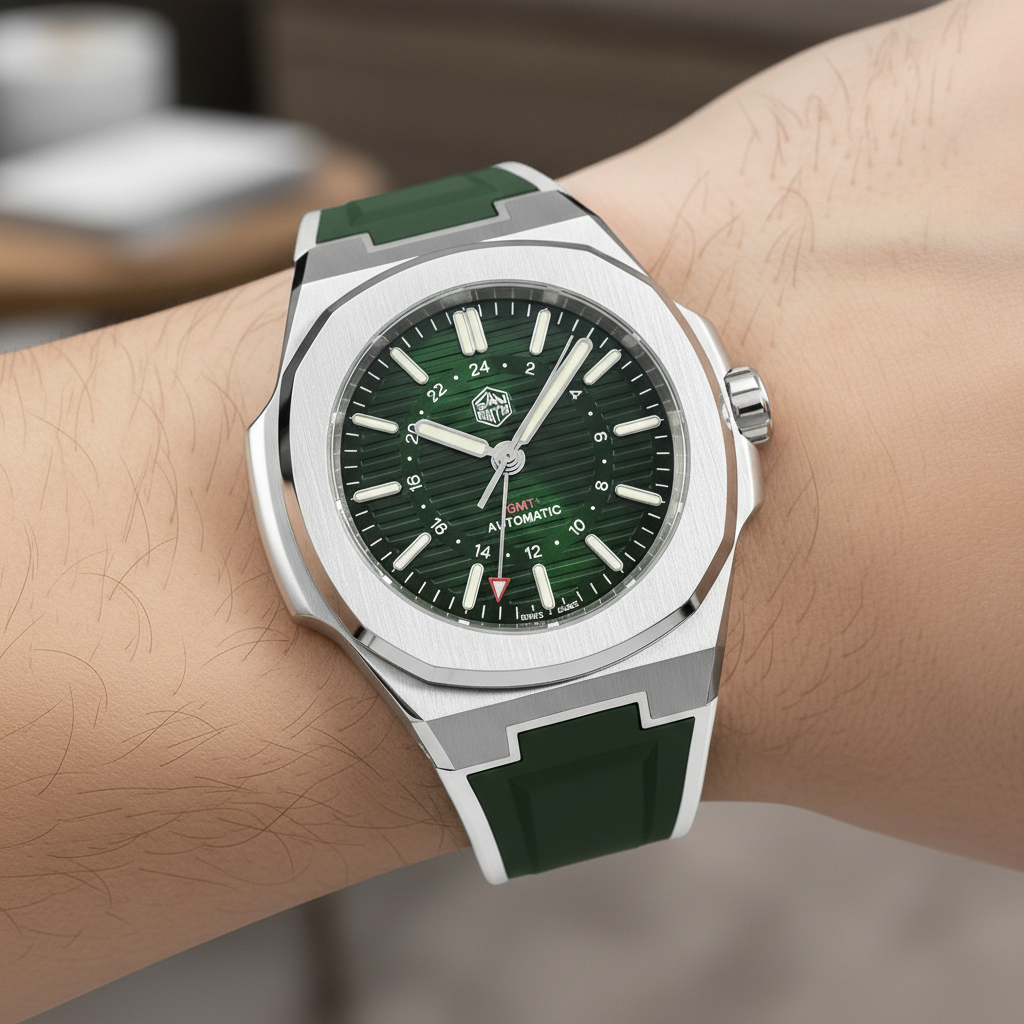 San Martin SN0075-G-C - Automatic Dive Watch with GMT breitvacher