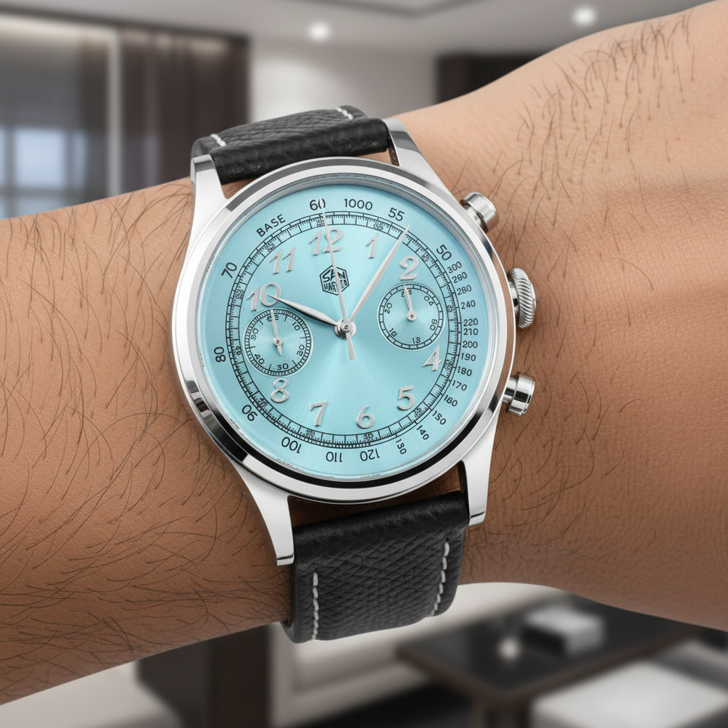 San Martin SN0101-G-JS-1 - light blue dial wrist