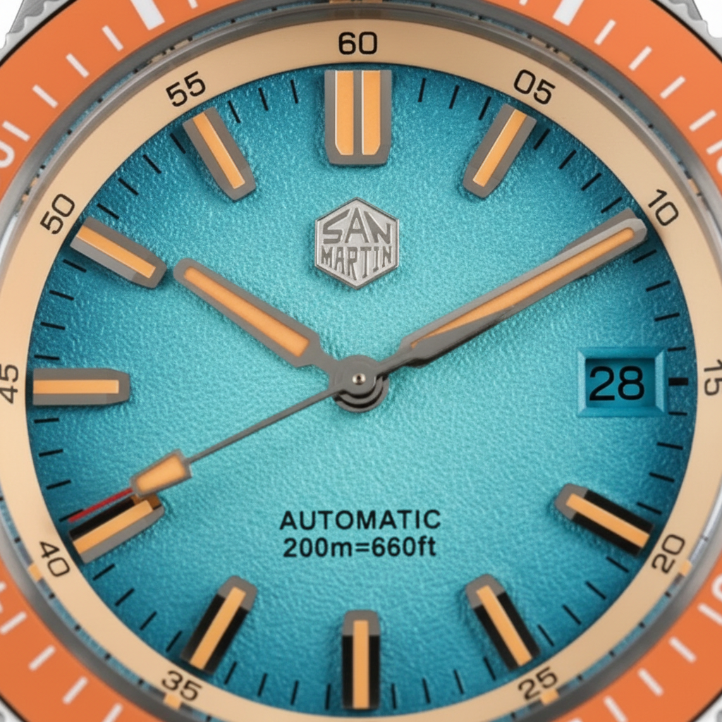 San Martin SN0118 - Autom - dial close-up, hands