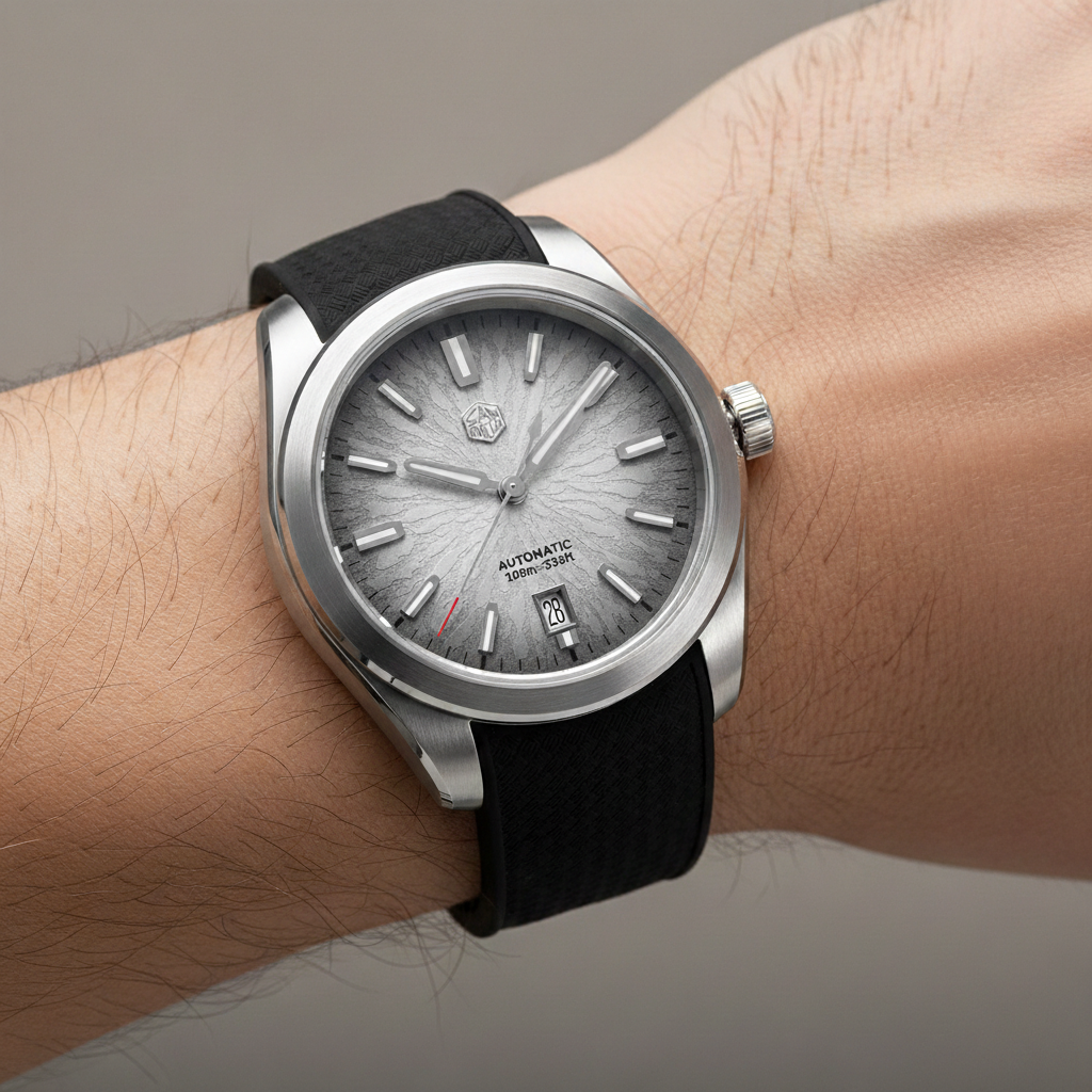 San Martin SN0144 - Automatic Mechanical Watch with Alarm breitvacher