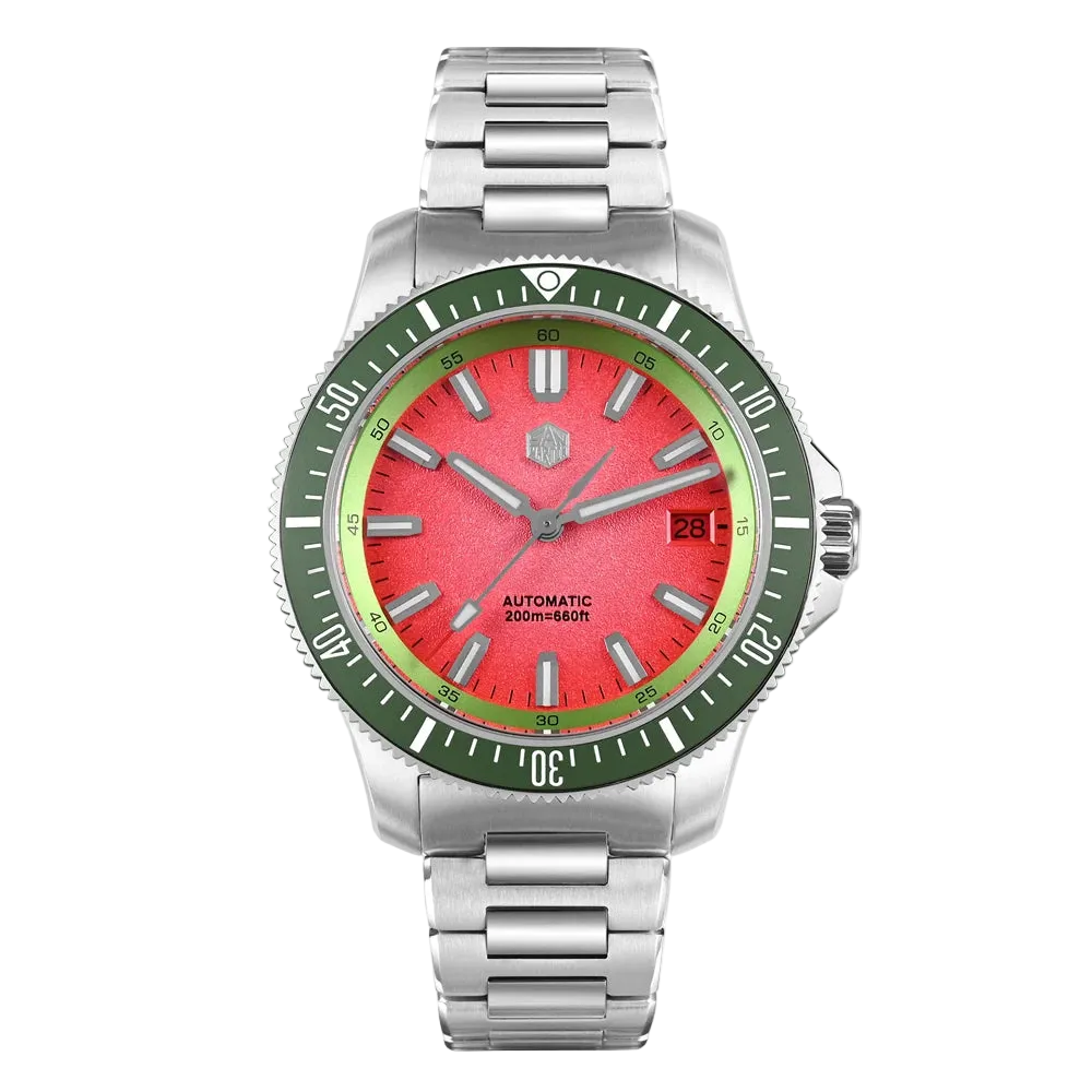 San Martin SN0118-GB - Au - brown bezel dive watch