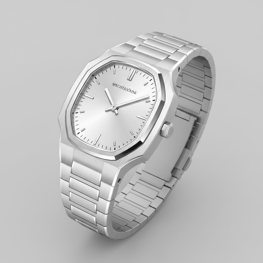 Specht & Söhne SP0002 - M - luxury chronograph, 3/4 angle, premium finish