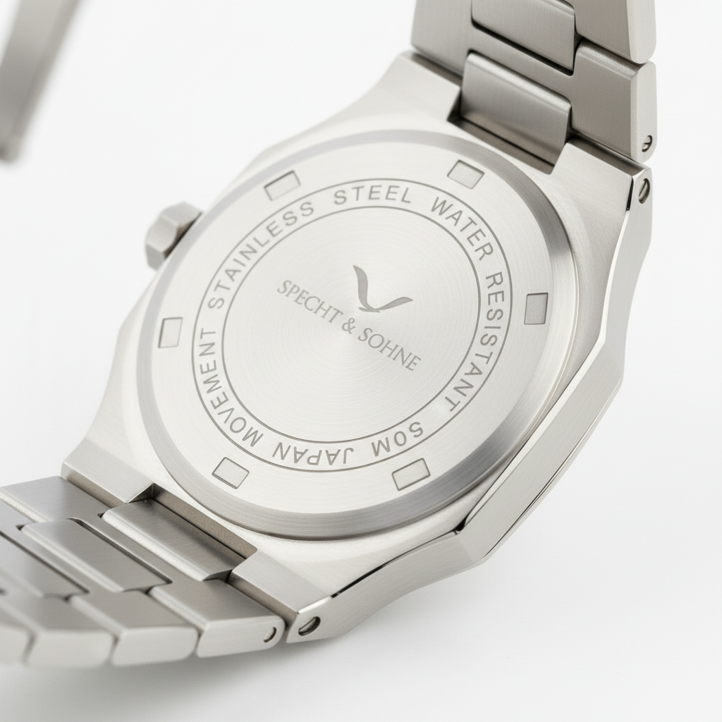 Specht & Söhne SP0002 - M - luxury watch, steel case, minimalist design