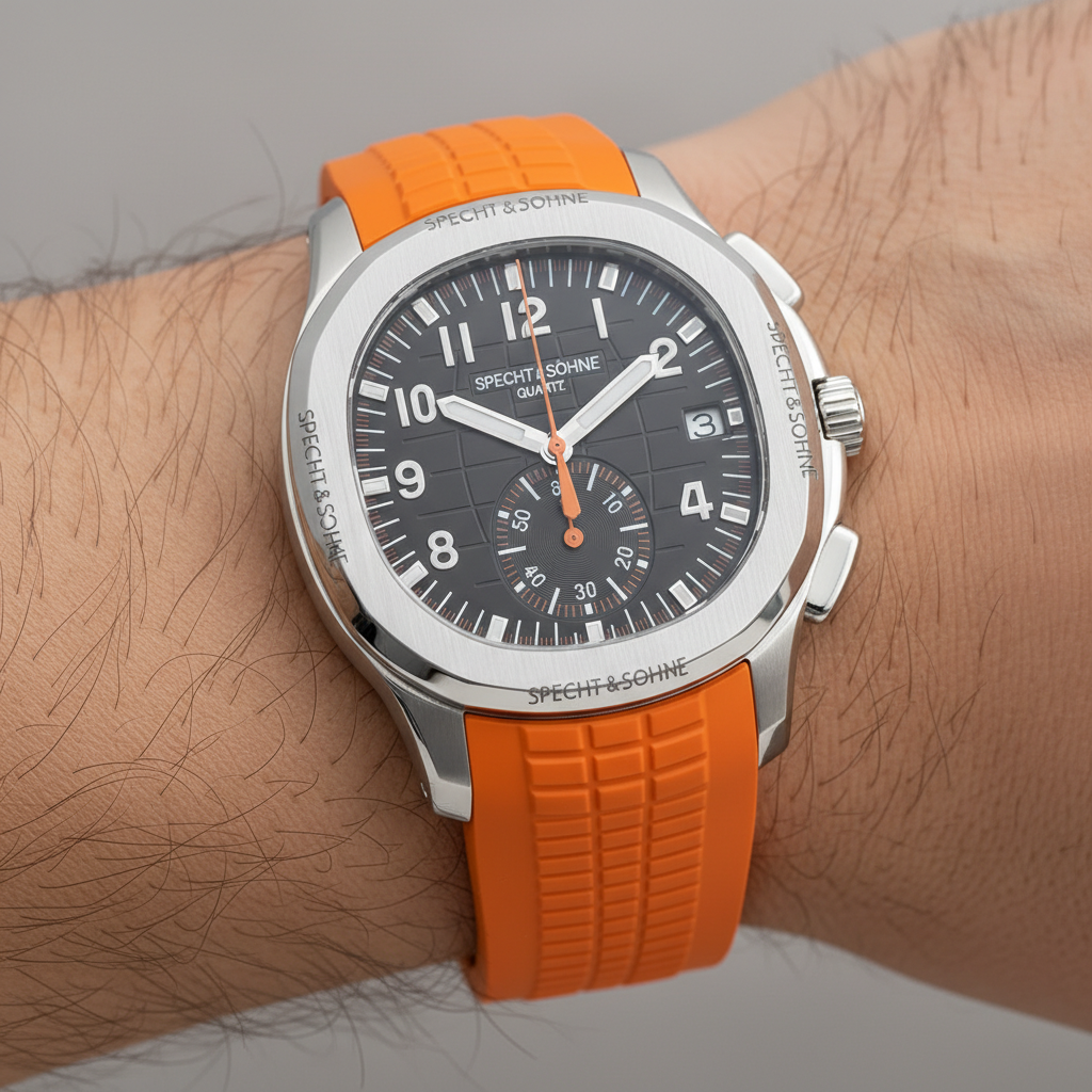 Specht & Söhne SP0006 - M - stainless steel, black dial, luxury