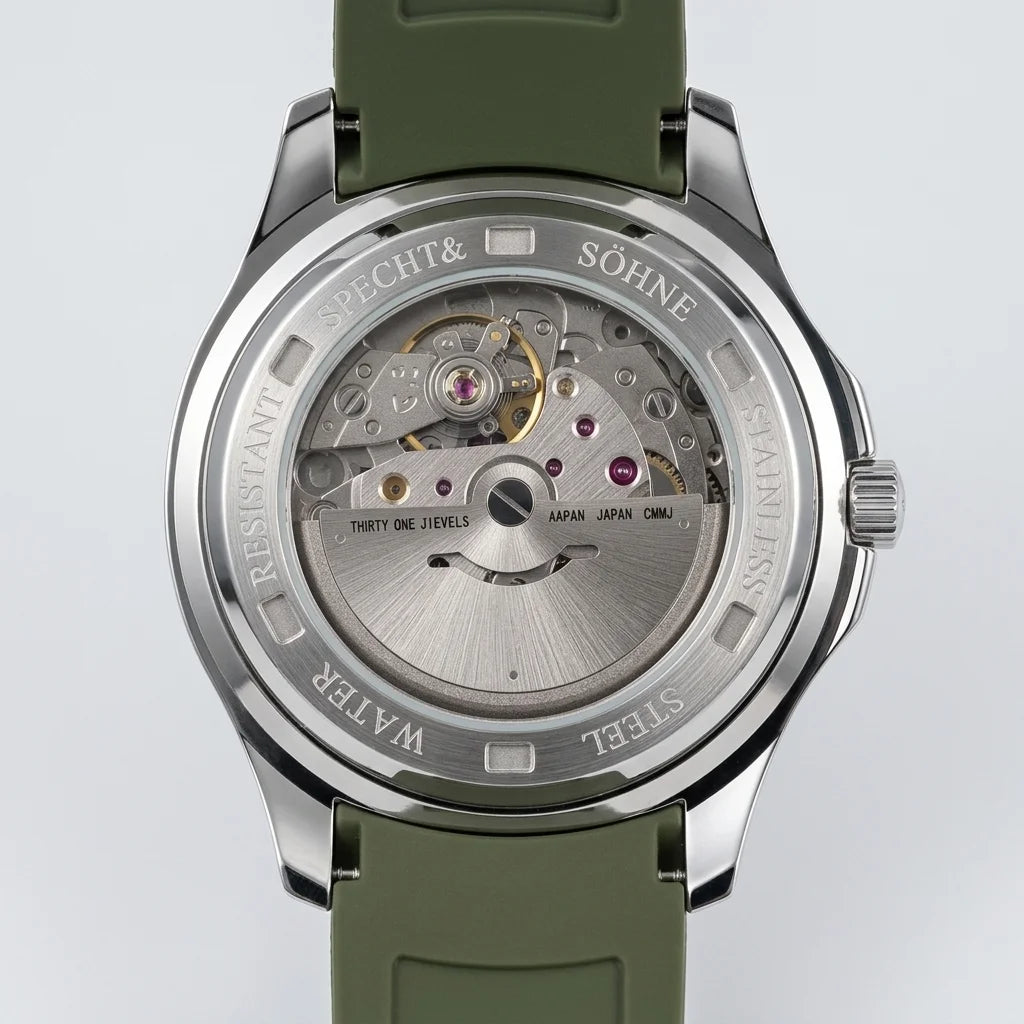 Specht & Söhne SP0008 - A - brushed stainless olive green