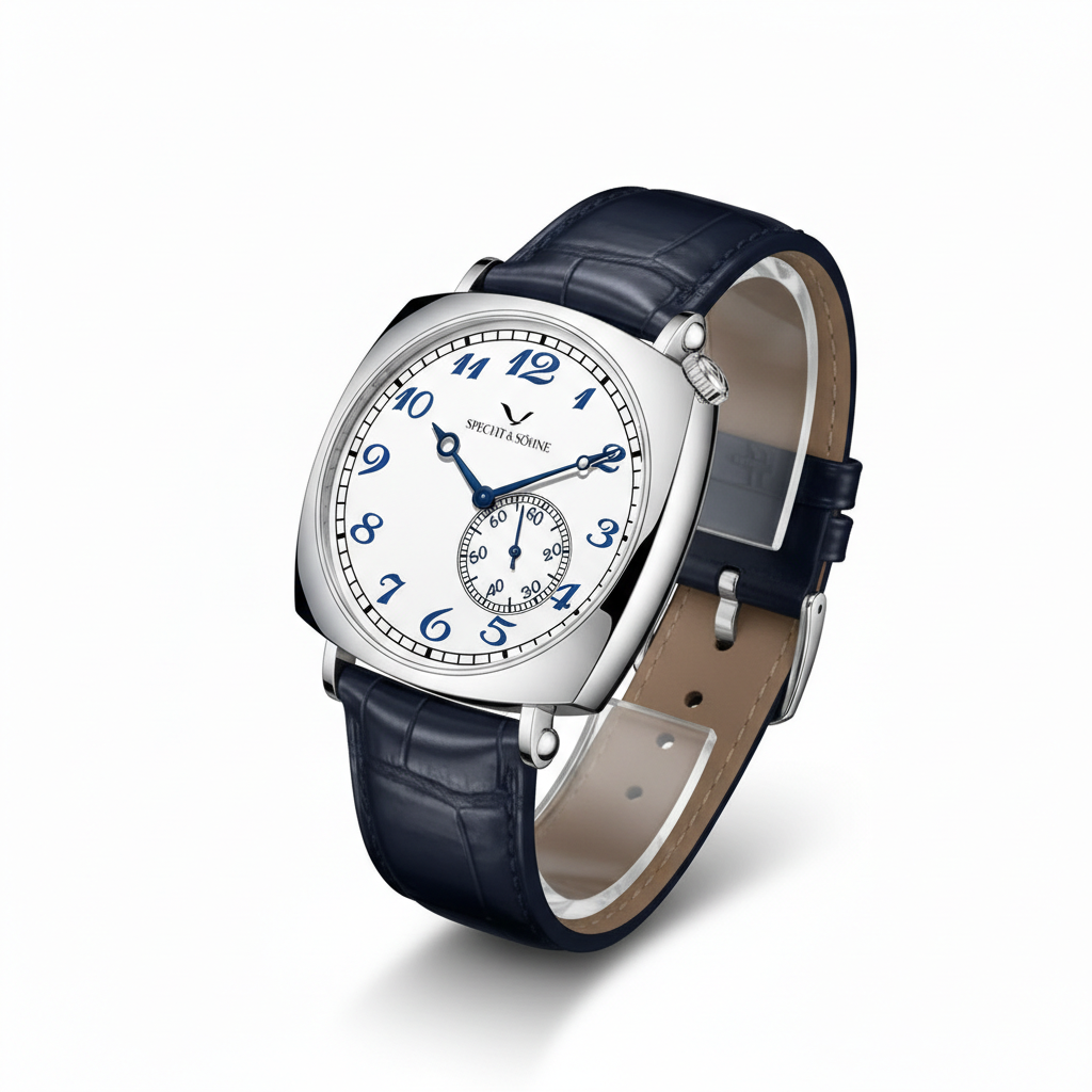 Specht & Söhne SP-1921 - blue dial, stainless steel, luxury watch