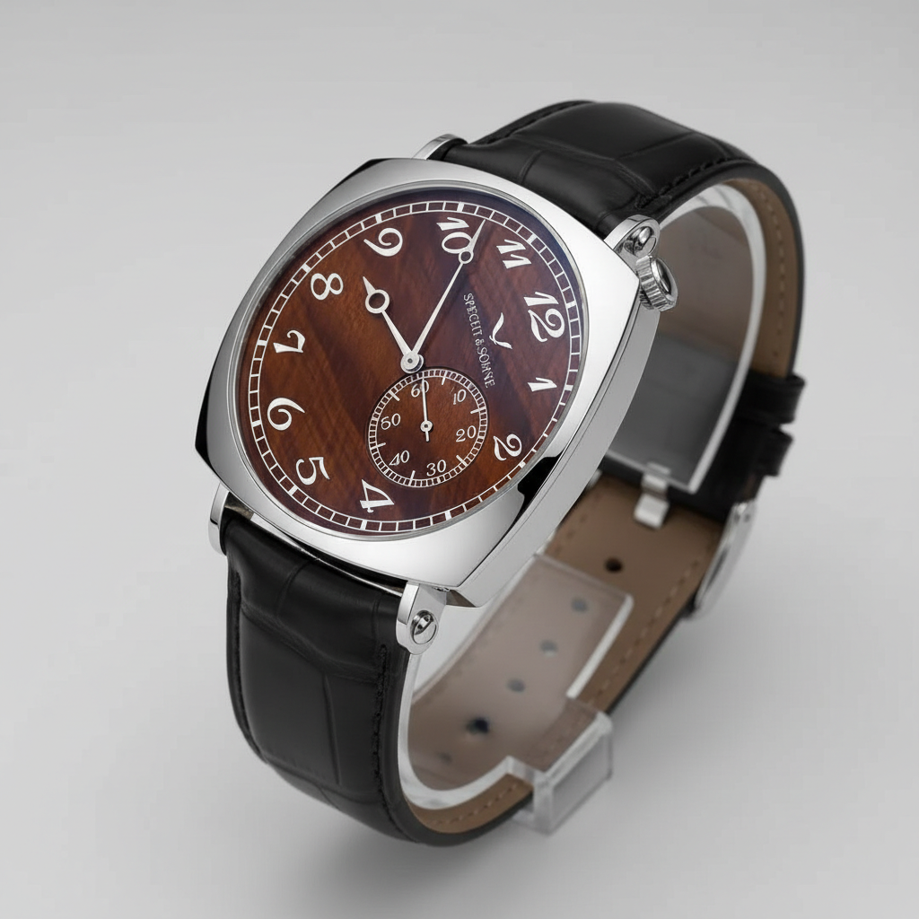 Specht & Söhne SP-1921 - luxury chronograph, polished steel, premium design