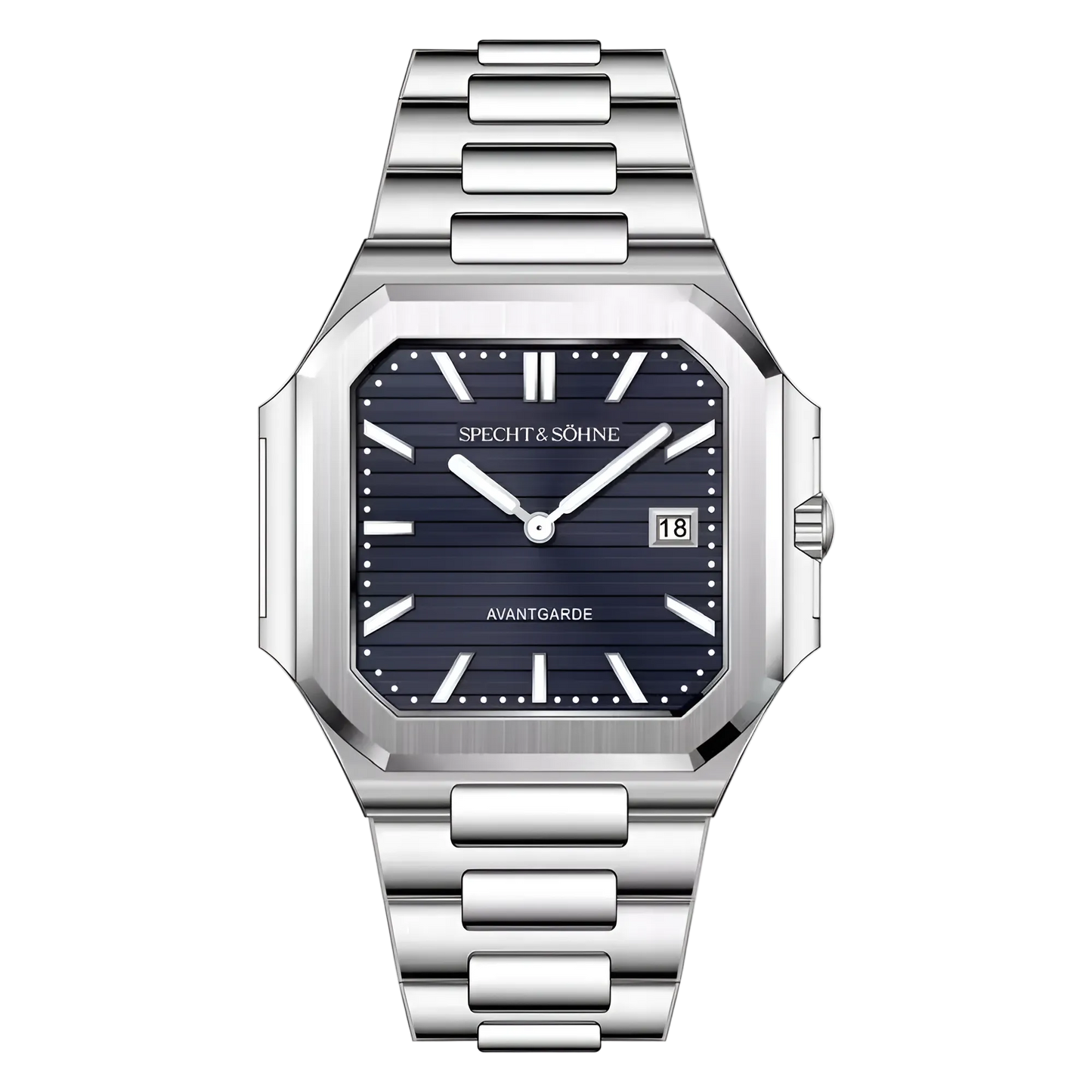 Specht & Söhne Cubic-5711 - blue dial, isolated