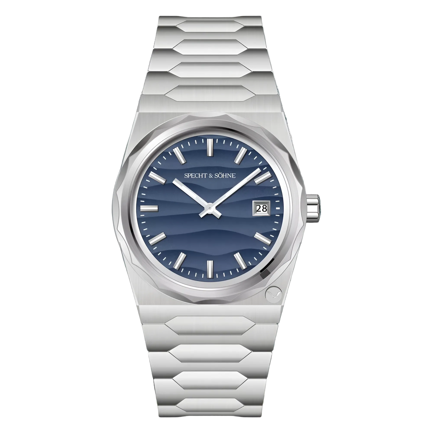 Specht & Söhne VC222 - Q - blue dial front view