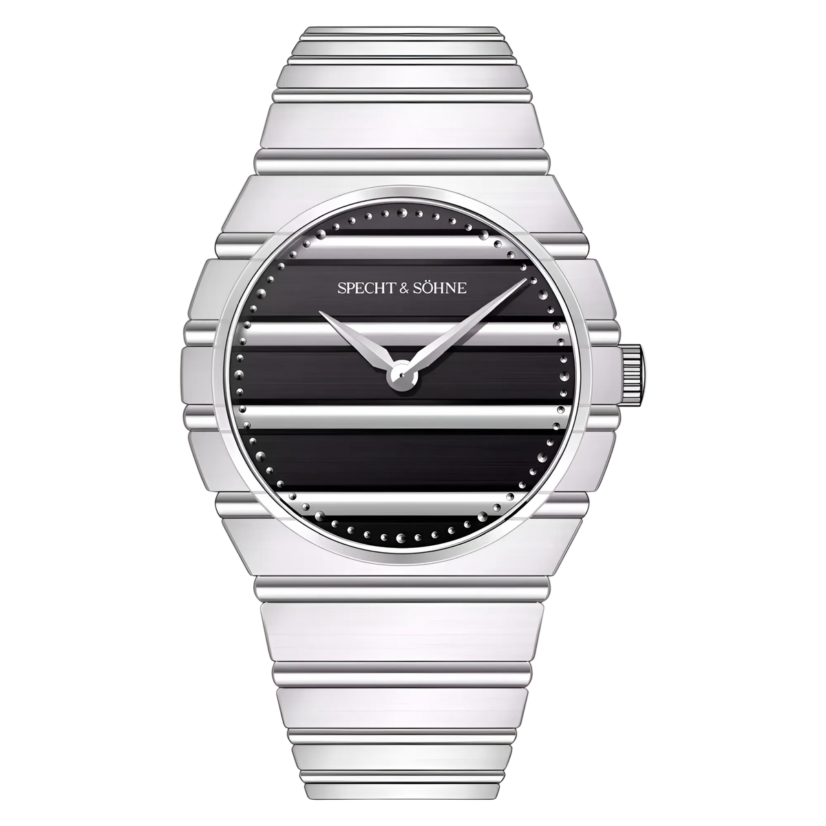 Specht & Söhne POL - Men' - front view, black dial