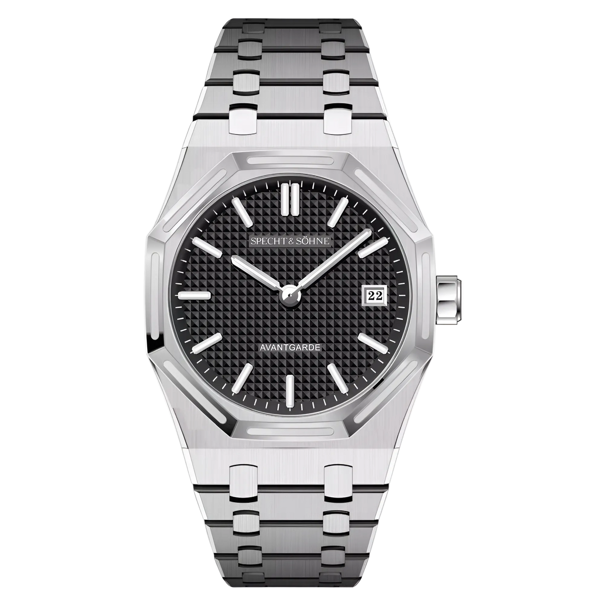 Specht & Söhne SP-Ro-Ya - - black dial, front view