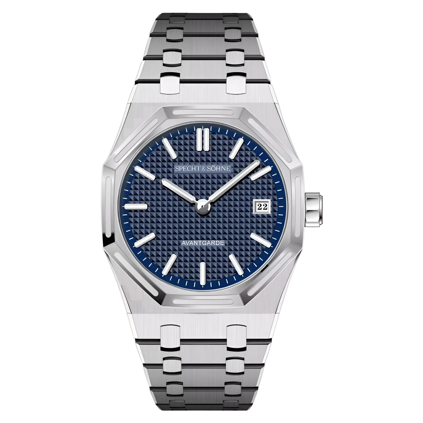Specht & Söhne SP-Ro-Ya - - blue dial, front view