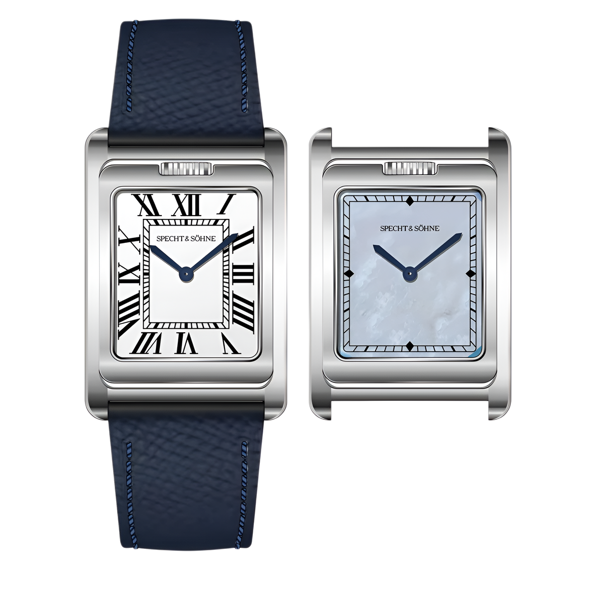 Specht & Söhne SP-TANK - - two dials, blue strap