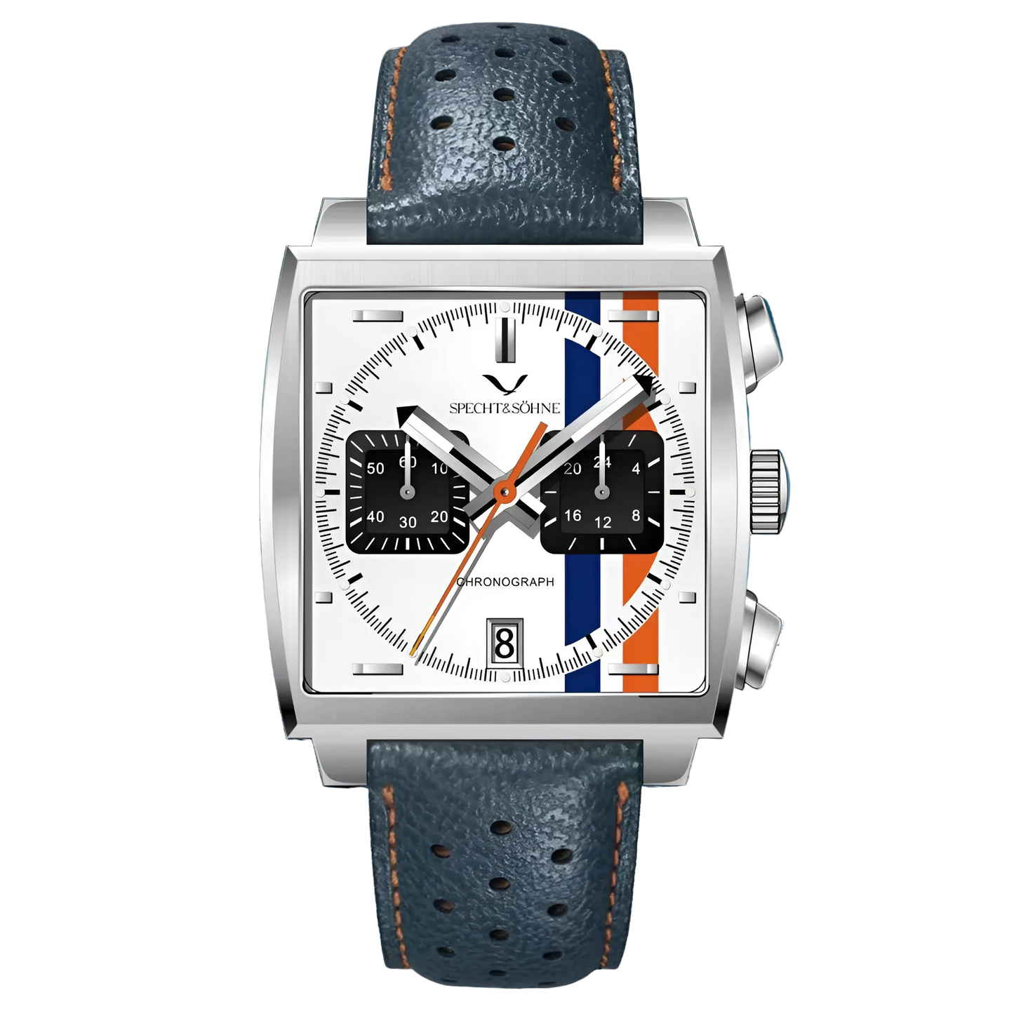 Specht & Söhne SP0009 - M - blue perforated strap