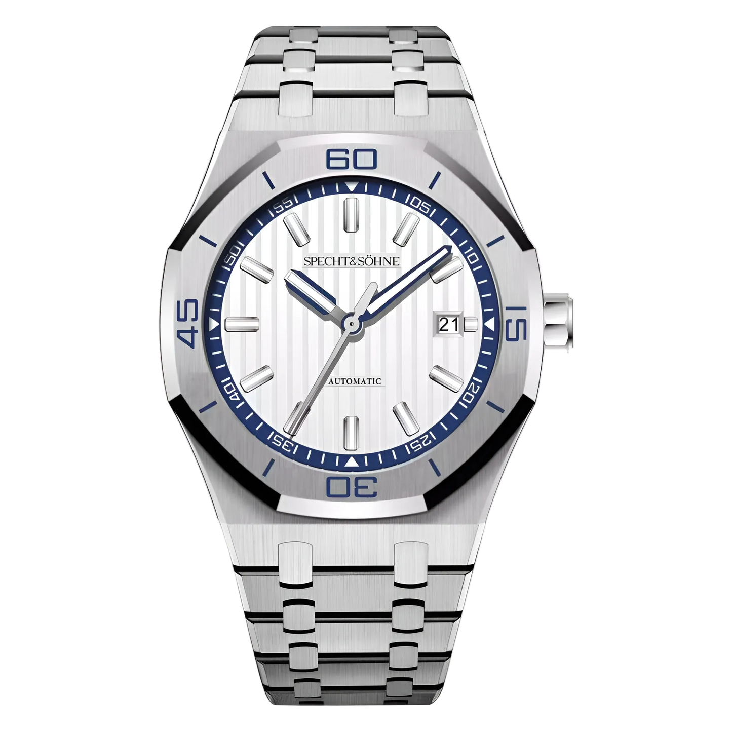 Specht & Söhne SP0018 - M - white dial, blue bezel