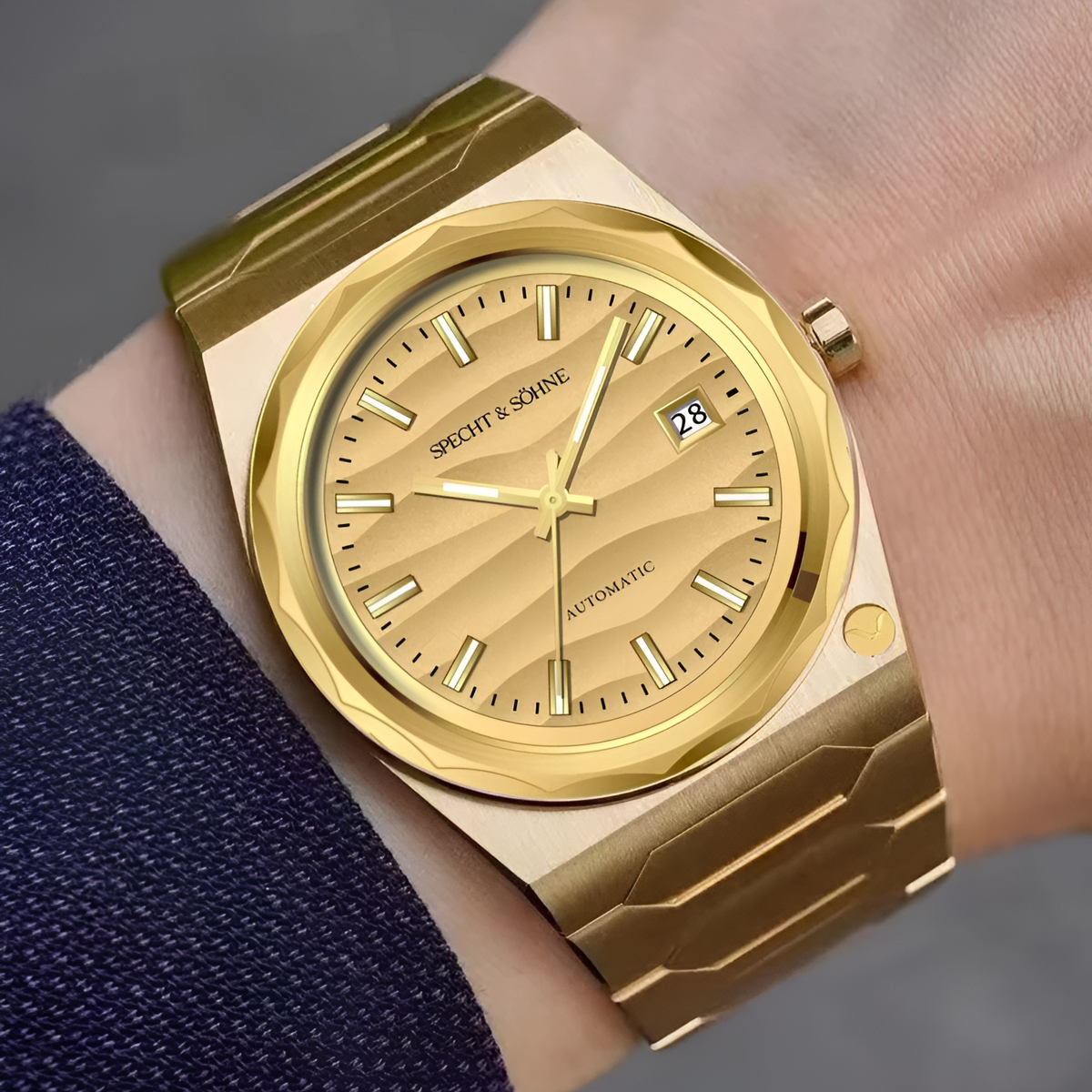Specht & Söhne S&S 222 - - gold watch wrist