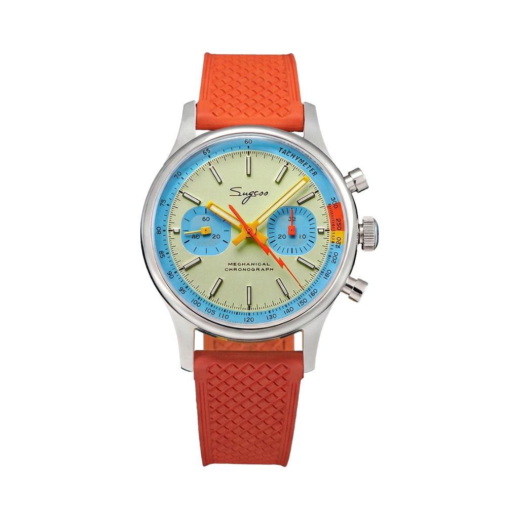 SUGESS Racing 1963 - turquoise dial front view packshot