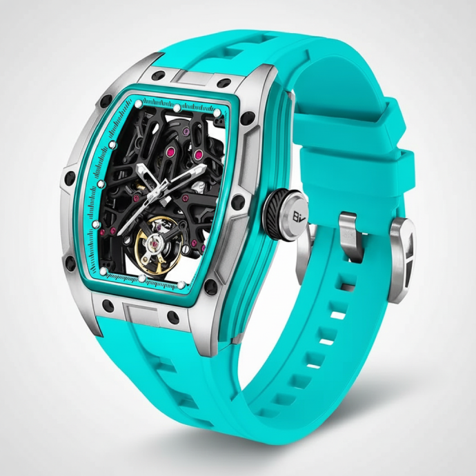BREITVACHER 91981 - Autom - Curved sapphire crystal, front angle