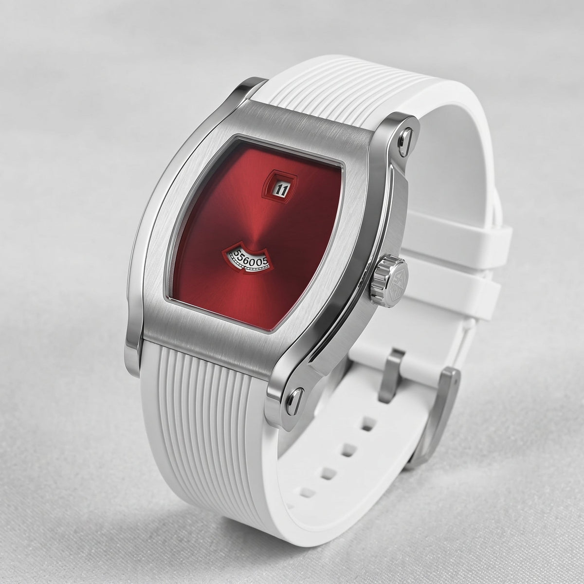 Specht & Söhne SP00031 - Retro Square Watch with Jump Hour Movement breitvacher