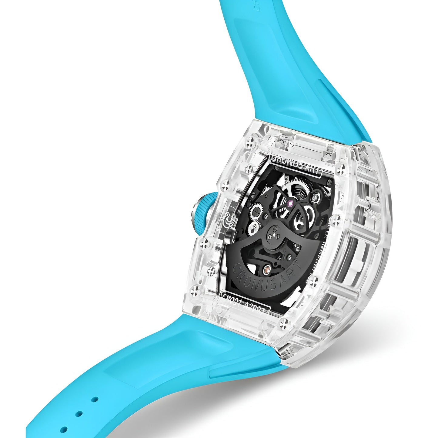 Cronusart CM001-081 Transparent Automatic Watch - Tonneau Acrylic Edition breitvacher