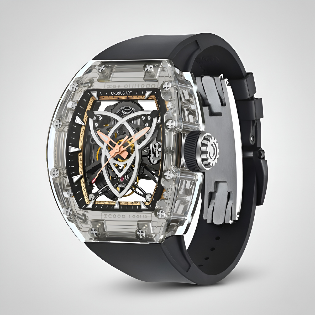 Cronusart CM001-059 - Men - Angled white strap