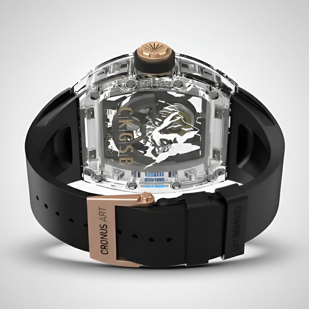 Cronusart CM001-16S Transparent Automatic Watch - Rainbow Edition breitvacher