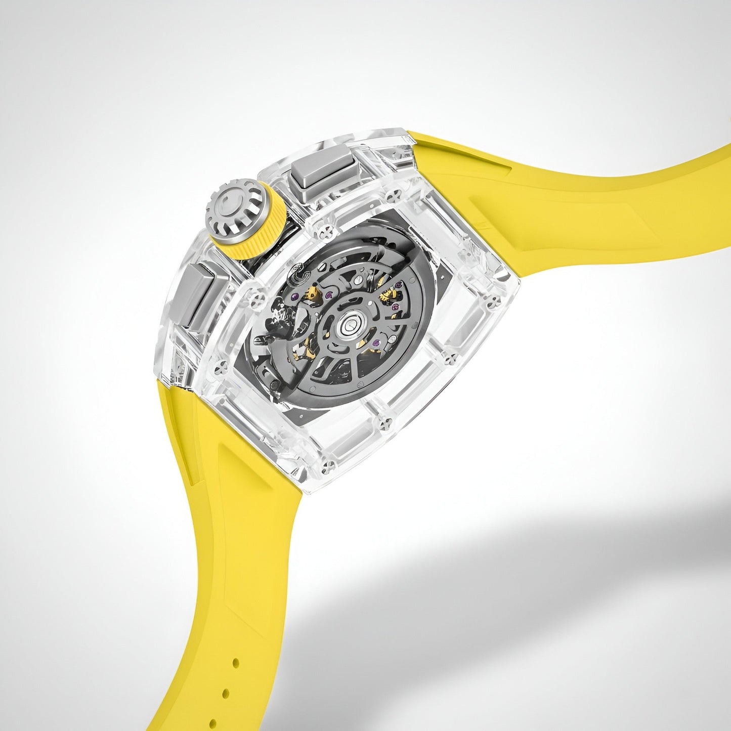 CRONUSART CM08-32 - Men’s Automatic Chronograph Watch Sapphire Tonneau Skeleton breitvacher