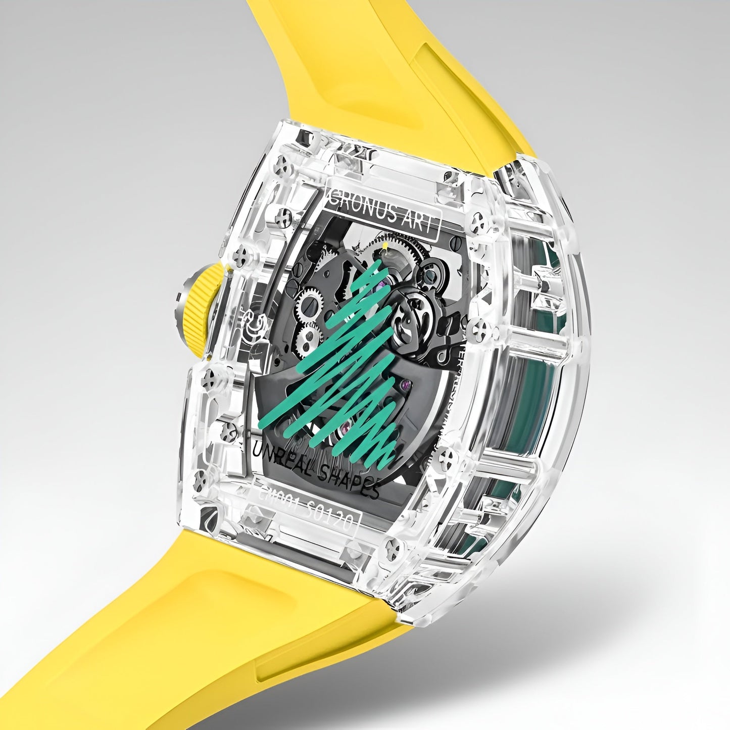 Cronusart CM001-057 Transparent Automatic Watch - Christmas Edition breitvacher