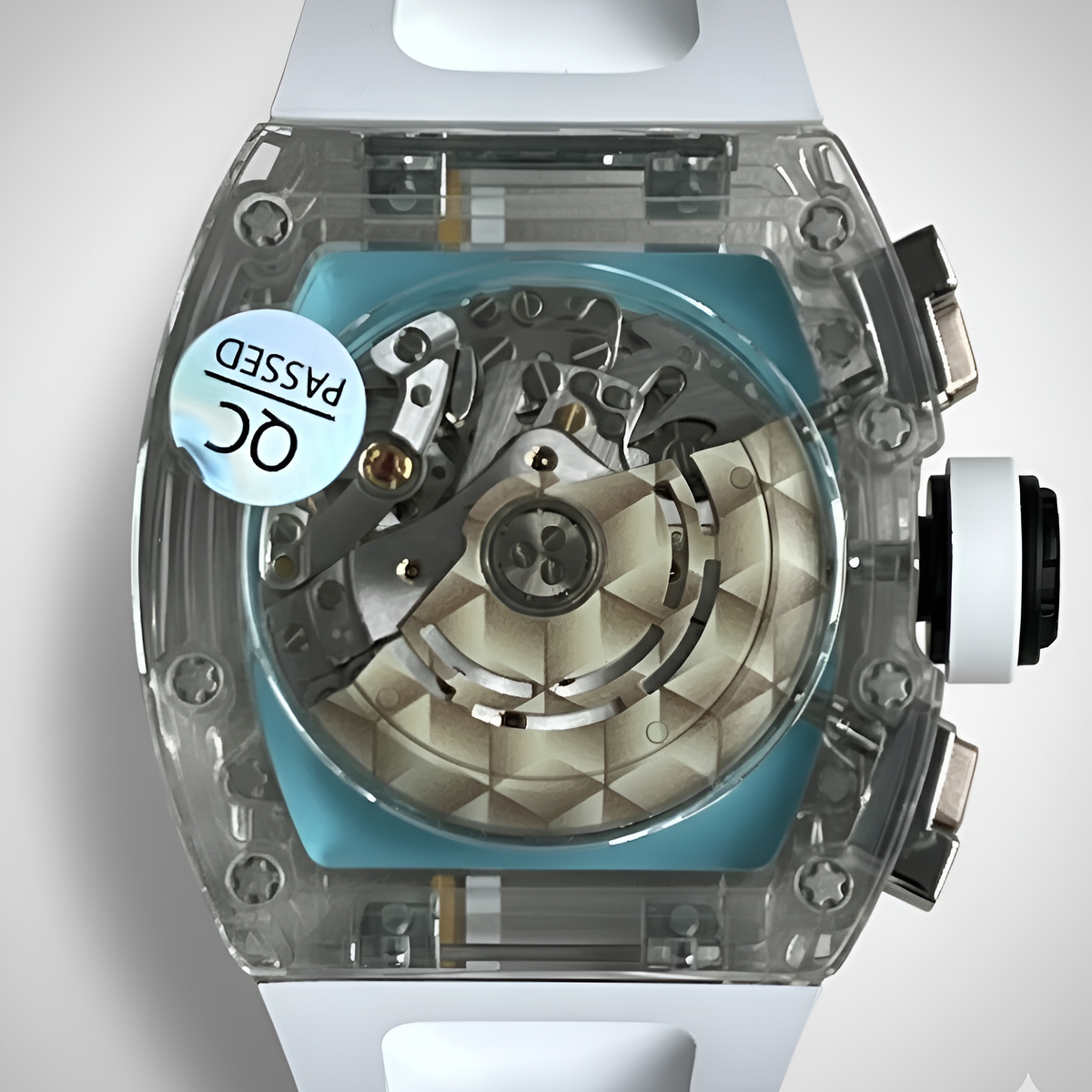 Cronusart CM001-10C Sapphire Chronograph Watch - Transparent Skeleton breitvacher