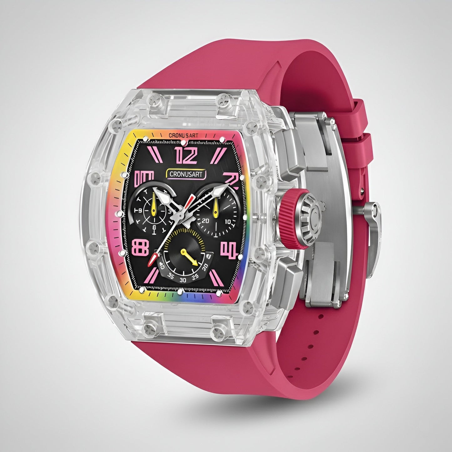 CRONUSART CM08-059 - Men Automatic Mechanical Watch with Meteorite Dial breitvacher