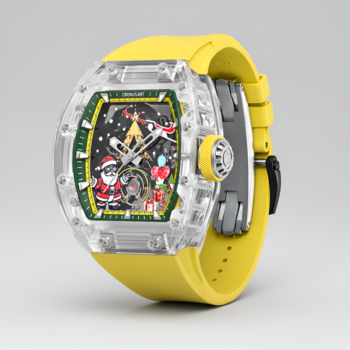 Cronusart CM001-077 Transparent Automatic Skeleton Watch - K9 Crystal Edition breitvacher