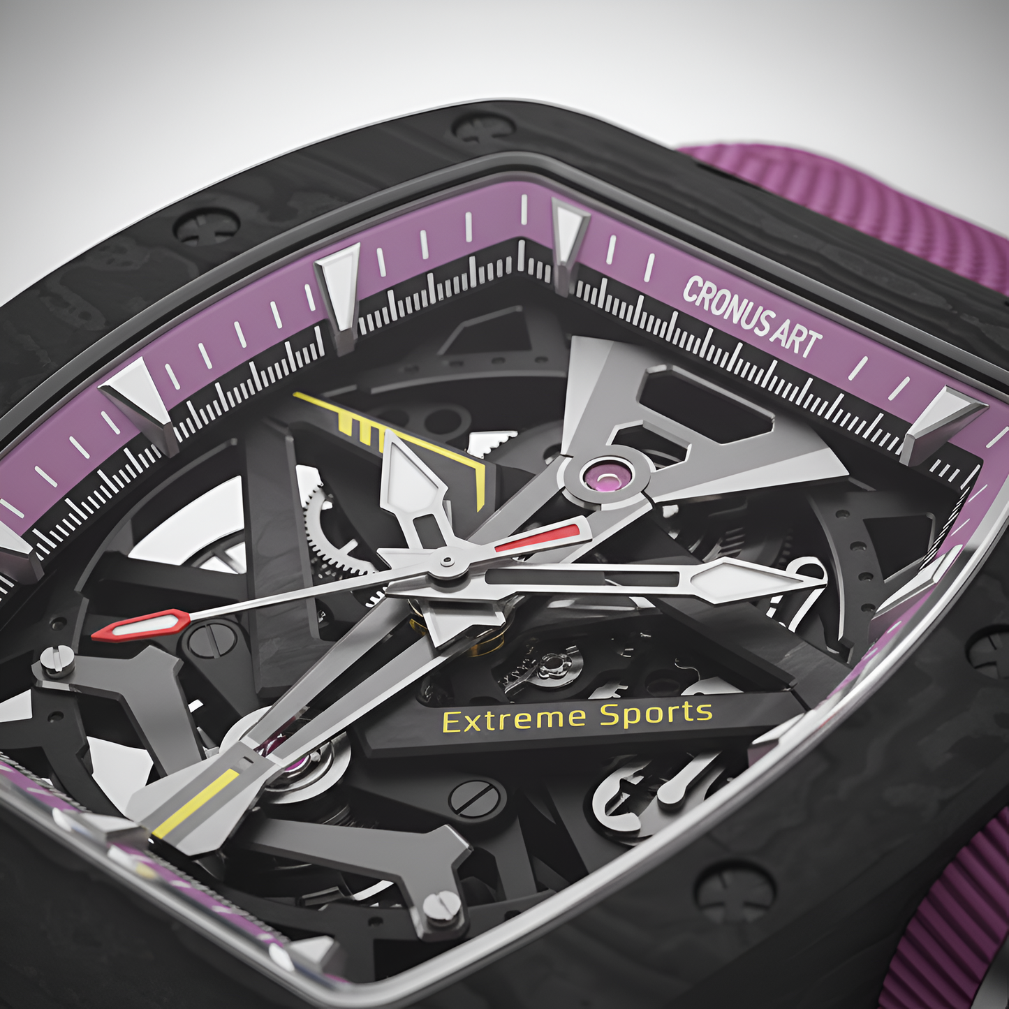 CRONUSART CM002-083 - Men's Automatic Watch Carbon Fiber Tonneau breitvacher