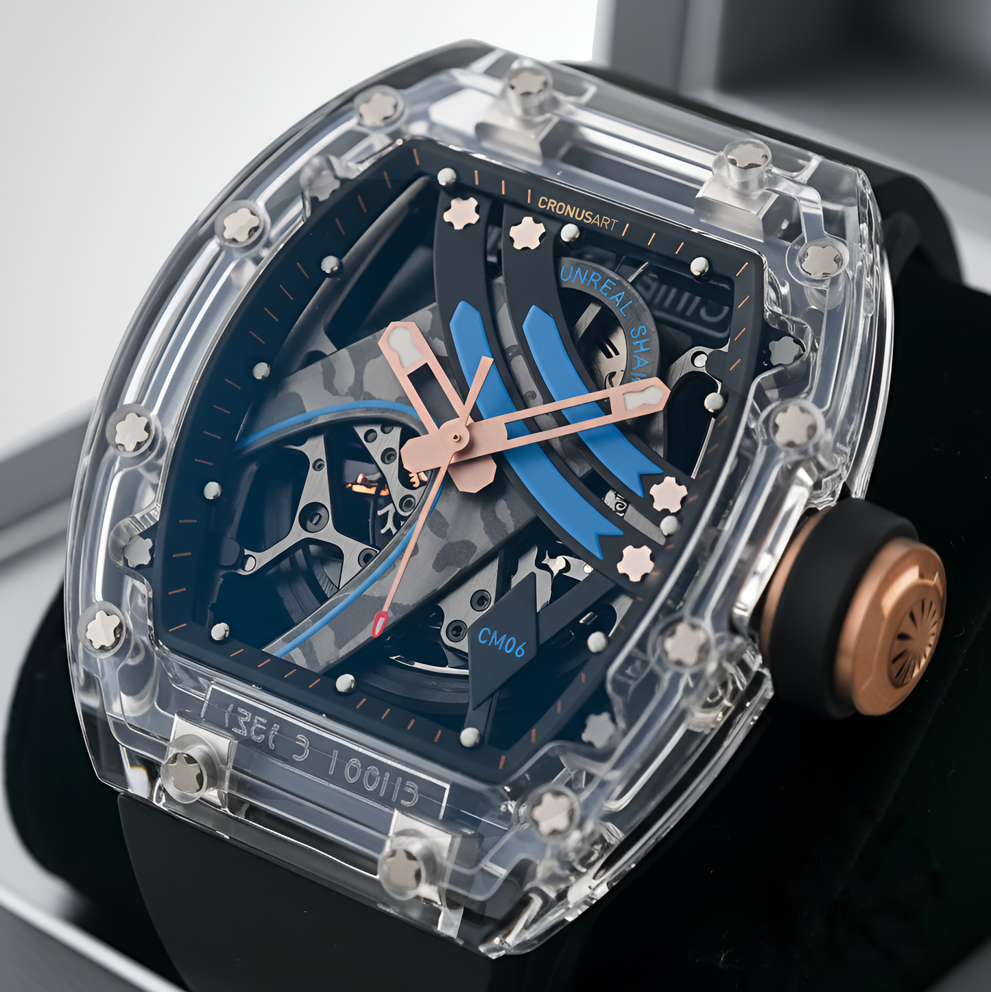 Cronusart CM001-16S Transparent Automatic Watch - Rainbow Edition breitvacher