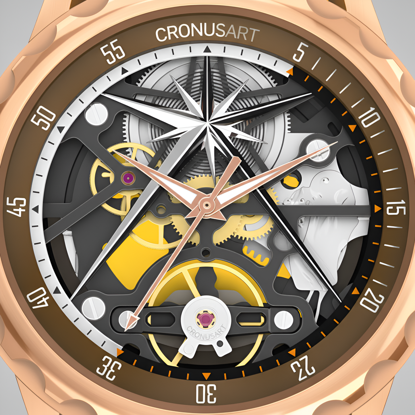 Cronusart CM05-06A Automatic Skeleton Watch - Hollow Out Edition breitvacher