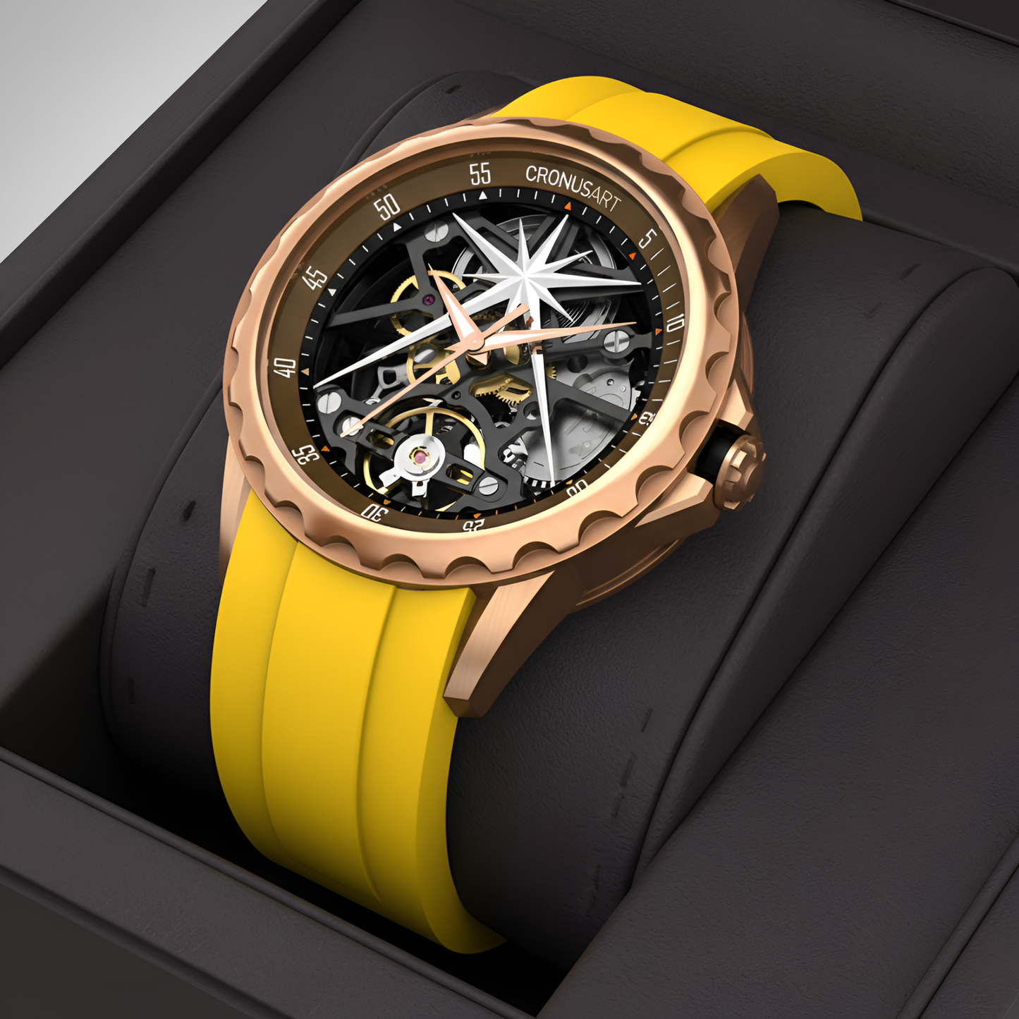 Cronusart CM05-06A Automatic Skeleton Watch - Hollow Out Edition breitvacher