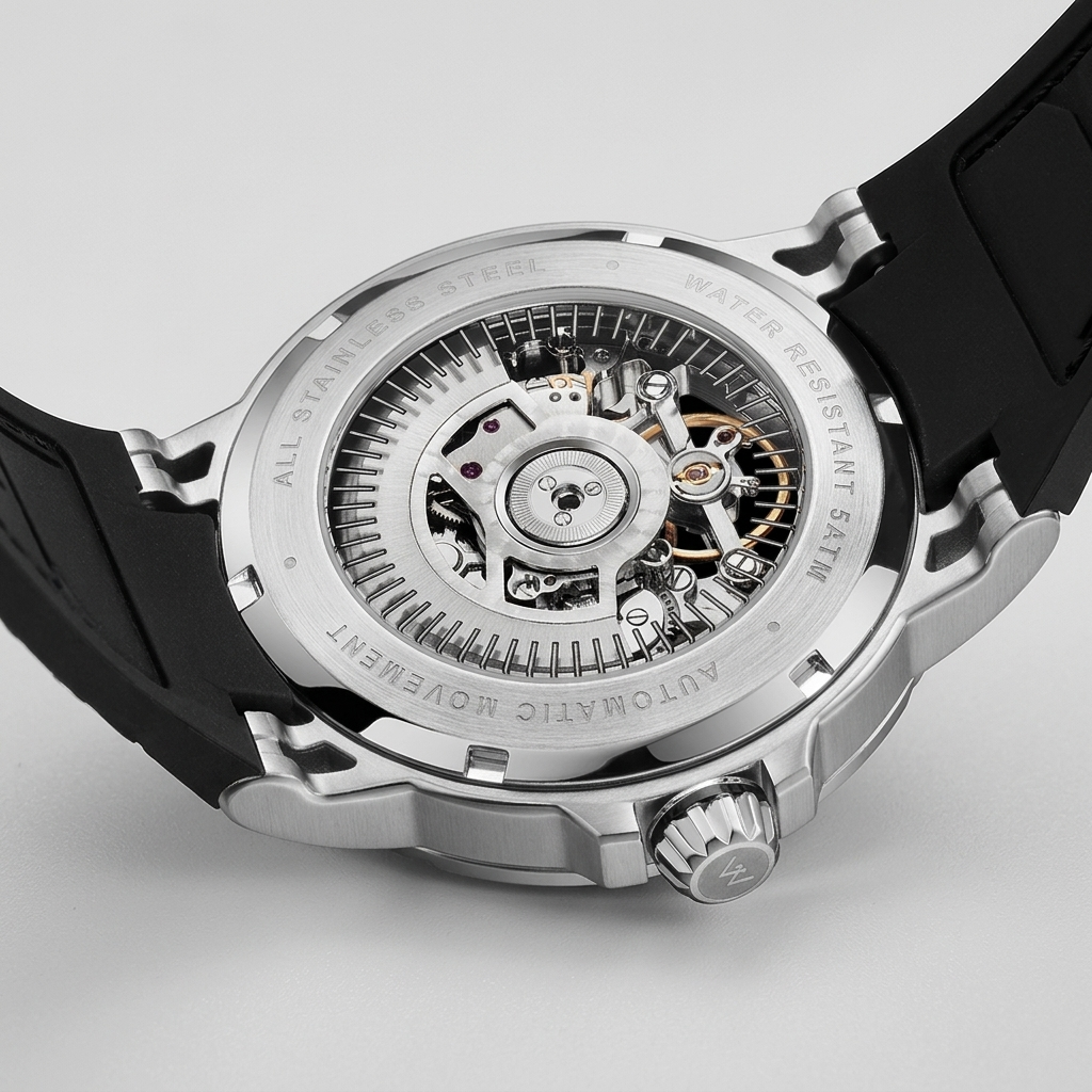 WELLY MERCK 168M - caseback detail