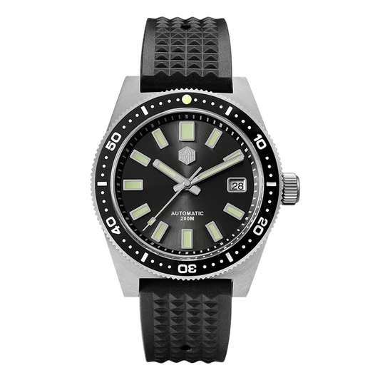 San Martin SN0007-G V4 - Black dial diver watch